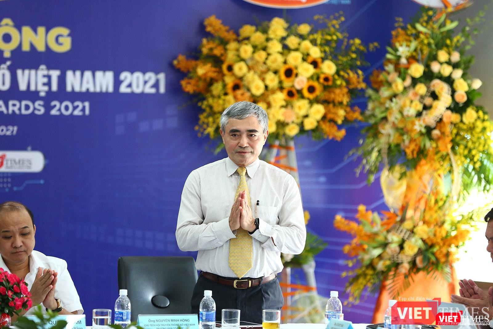 Ông Nguyễn Minh Hồng - Chủ tịch Hội truyền thông số, Trưởng Ban tổ chức Giải thưởng Chuyển đổi số Việt Nam năm 2021