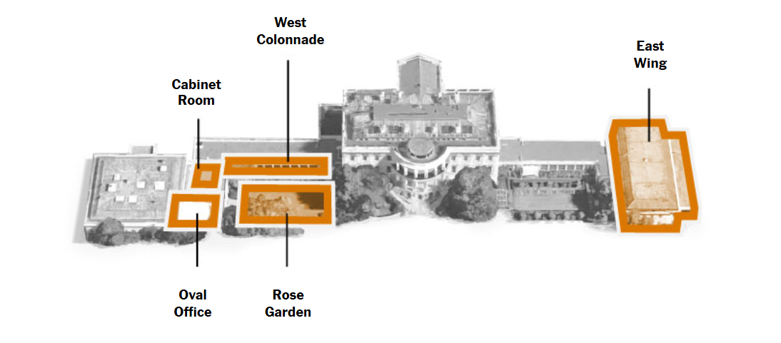 Ông Trump "dát vàng" Nhà Trắng: Đập tường, lát đá Vườn Hồng, xây ballroom hàng trăm mét vuông
