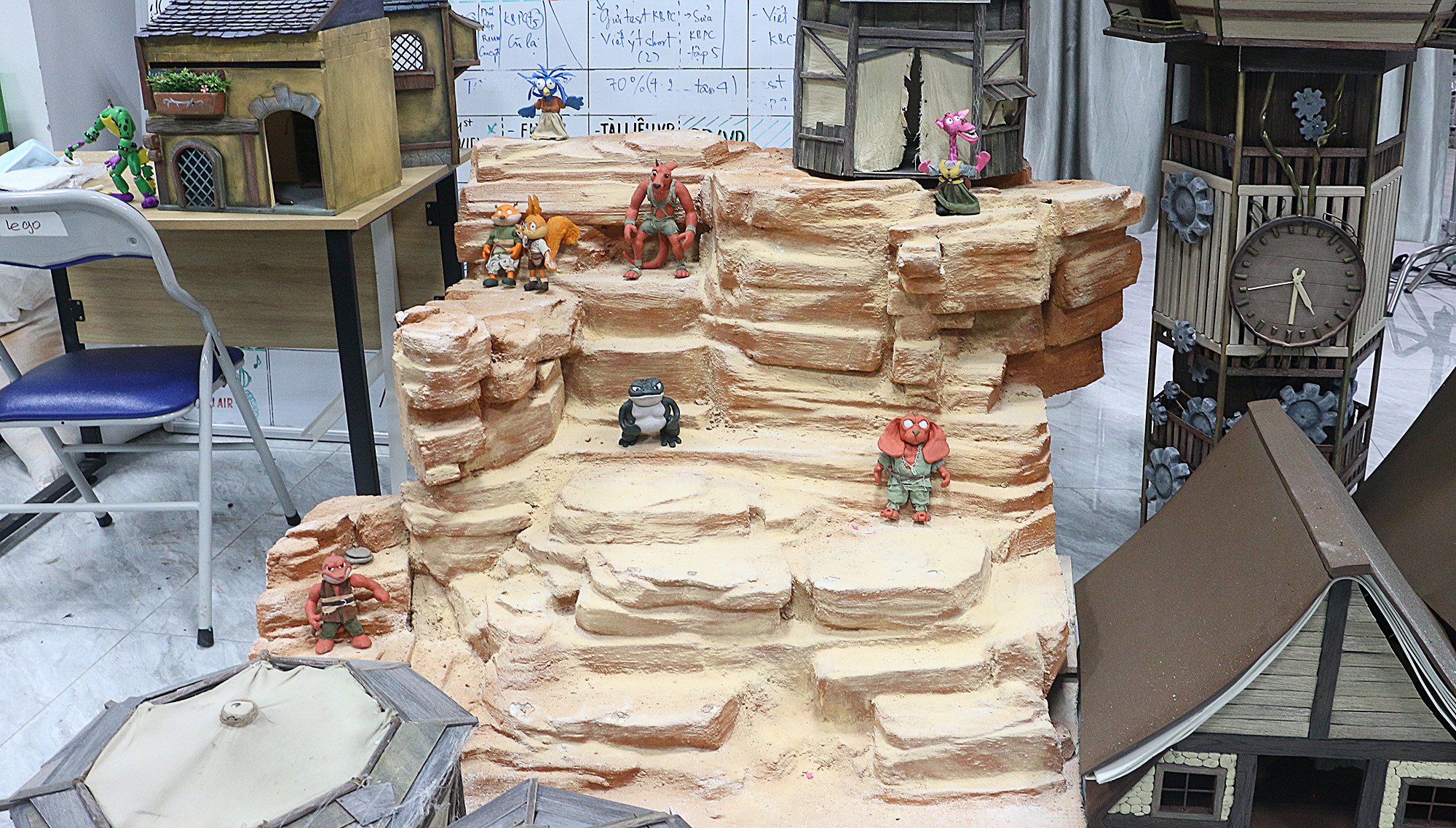 Để làm được một bối cảnh đất sét như thế này, các họa sĩ của Sconnect đã phải mất tới 3 tháng để hoàn thiện