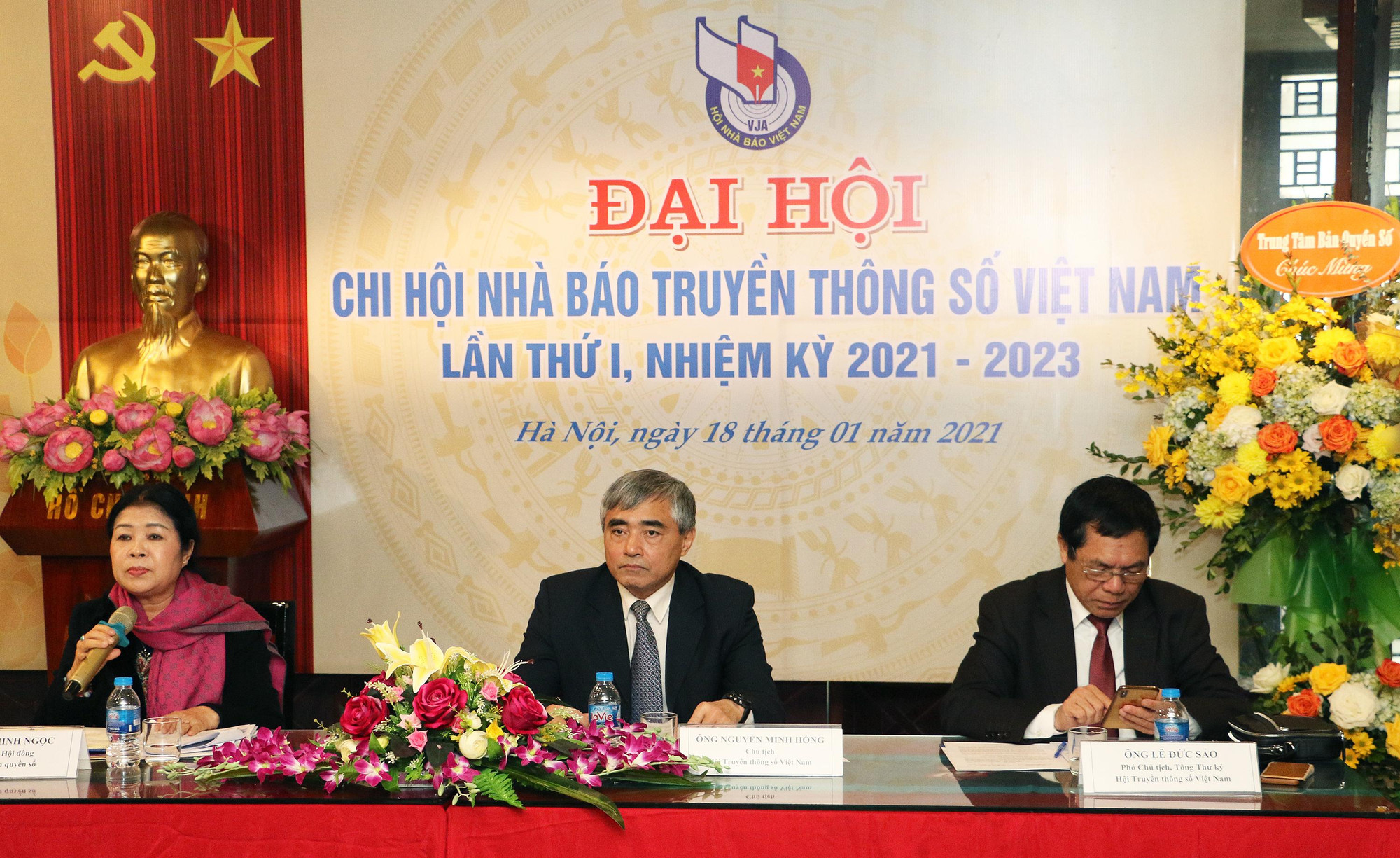 Đoàn Chủ tịch Đại hội Chi hội Nhà báo Truyền thông số Việt Nam