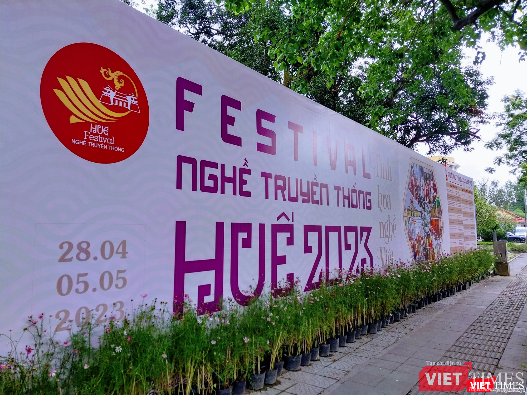 Panel quảng bá về Festival Nghề truyền thống Huế 2023