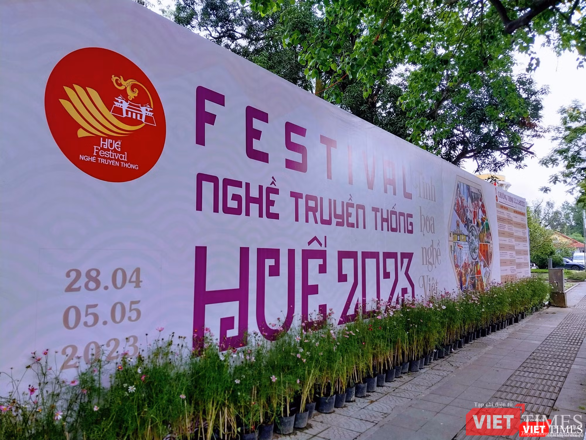 Panel quảng bá về Festival Nghề truyền thống Huế 2023