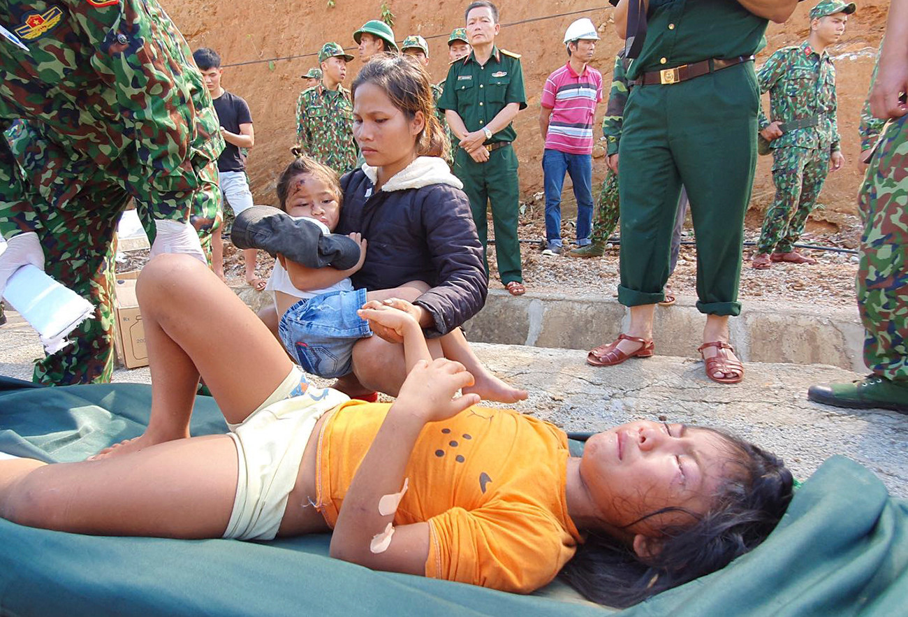 Nạn nhân có cả trẻ em