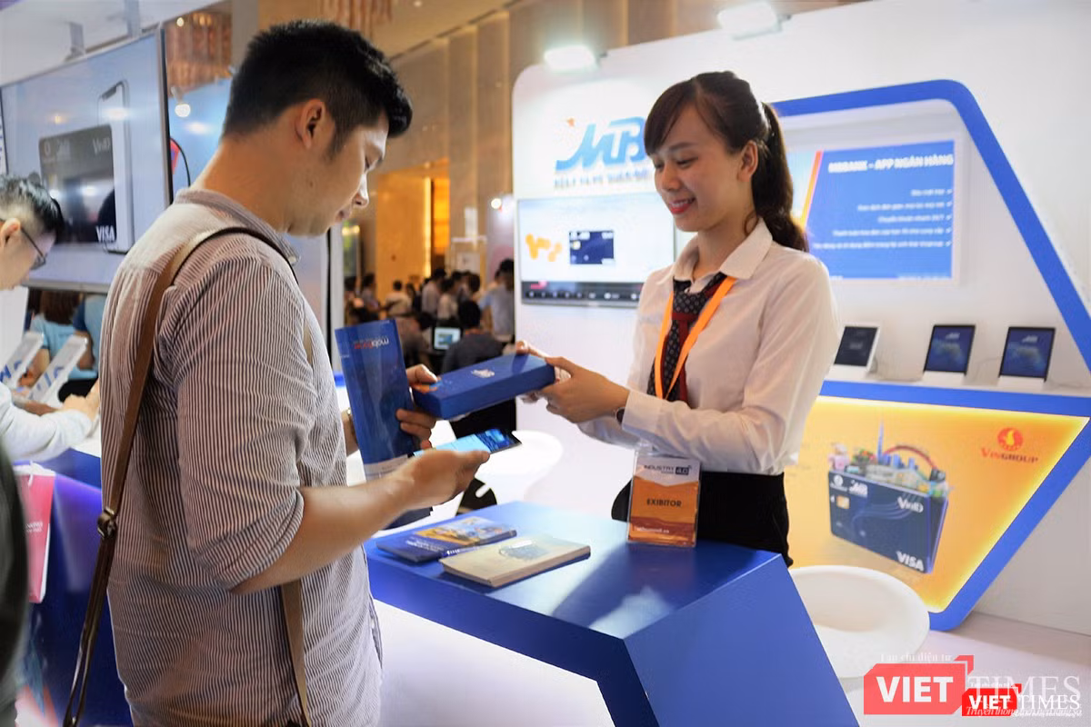 Gian hàng của ngân hàng MB