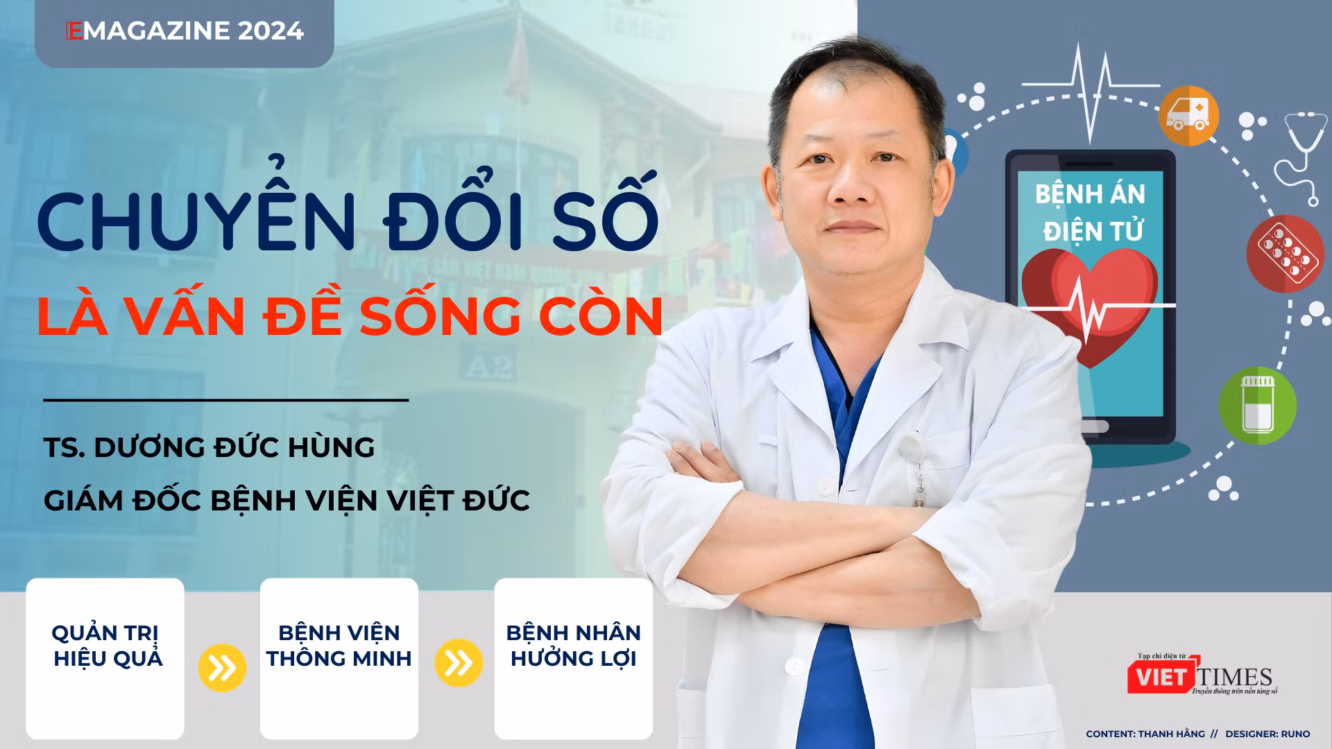 Giám đốc Bệnh viện Việt Đức: Chuyển đổi số là vấn đề sống còn