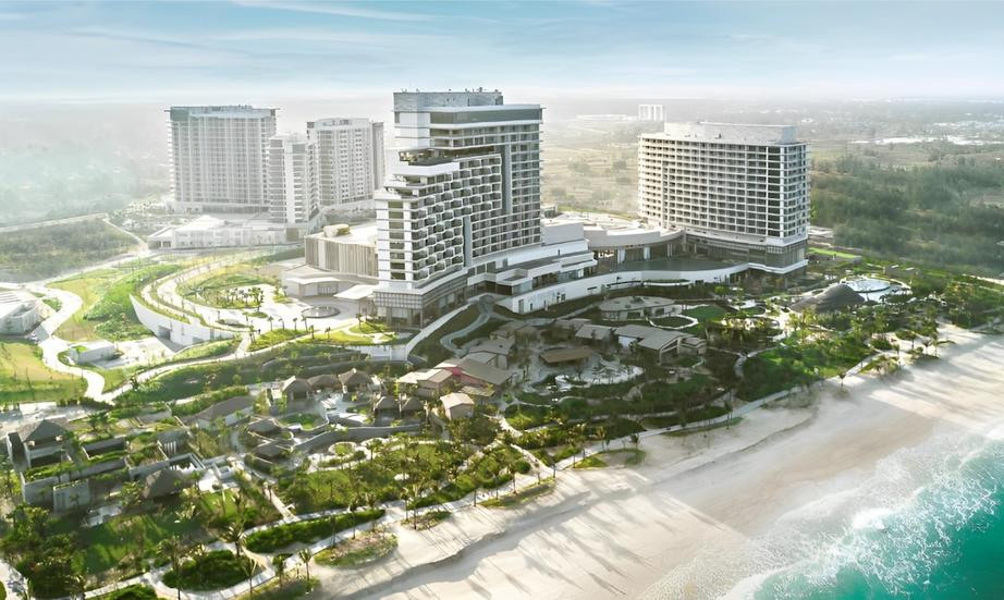 Dự án khu nghỉ dưỡng Nam Hội An (Hoiana) đang xây dựng nhằm triển khai giai đoạn 2. Ảnh: Hoiana.