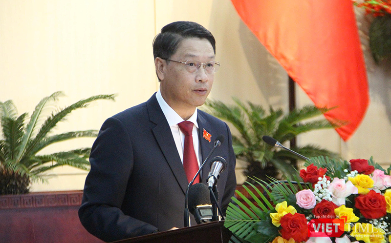 Ông Ngô Xuân Thắng, Chủ tịch HĐND TP Đà Nẵng phát biểu tại kỳ họp thứ 24, HĐND TP Đà Nẵng khóa X, nhiệm kỳ 2021–2026.
