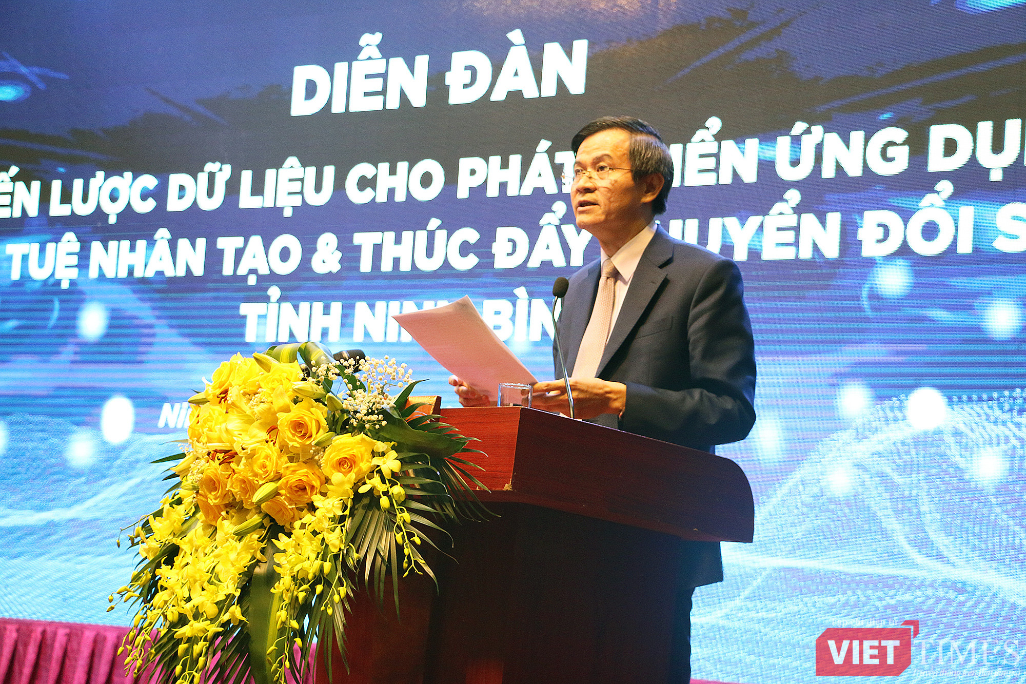 Ông Đoàn Minh Huấn - Bí thư tỉnh ủy Ninh Bình