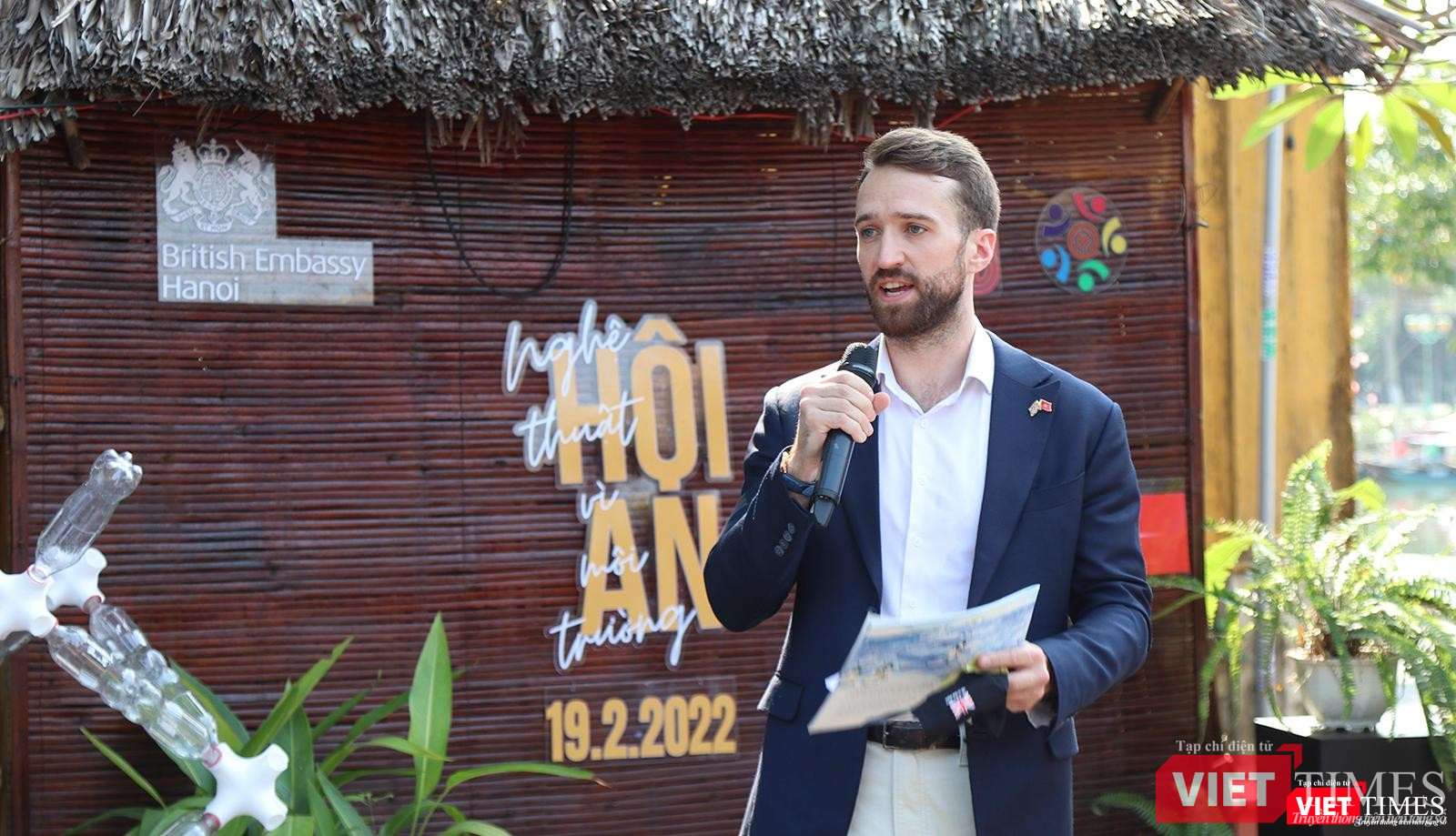 Ông Sam Wood - Phó Tổng Lãnh sự Anh tại TP HCM phát biểu tại sự kiện