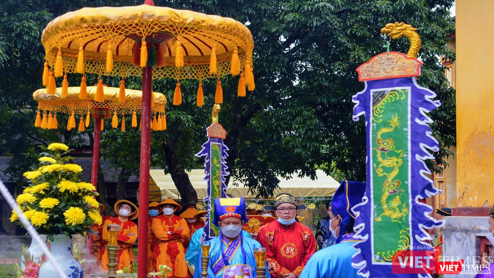 Nghi lễ chuẩn bị hạ Cây nêu ở Thế Miếu