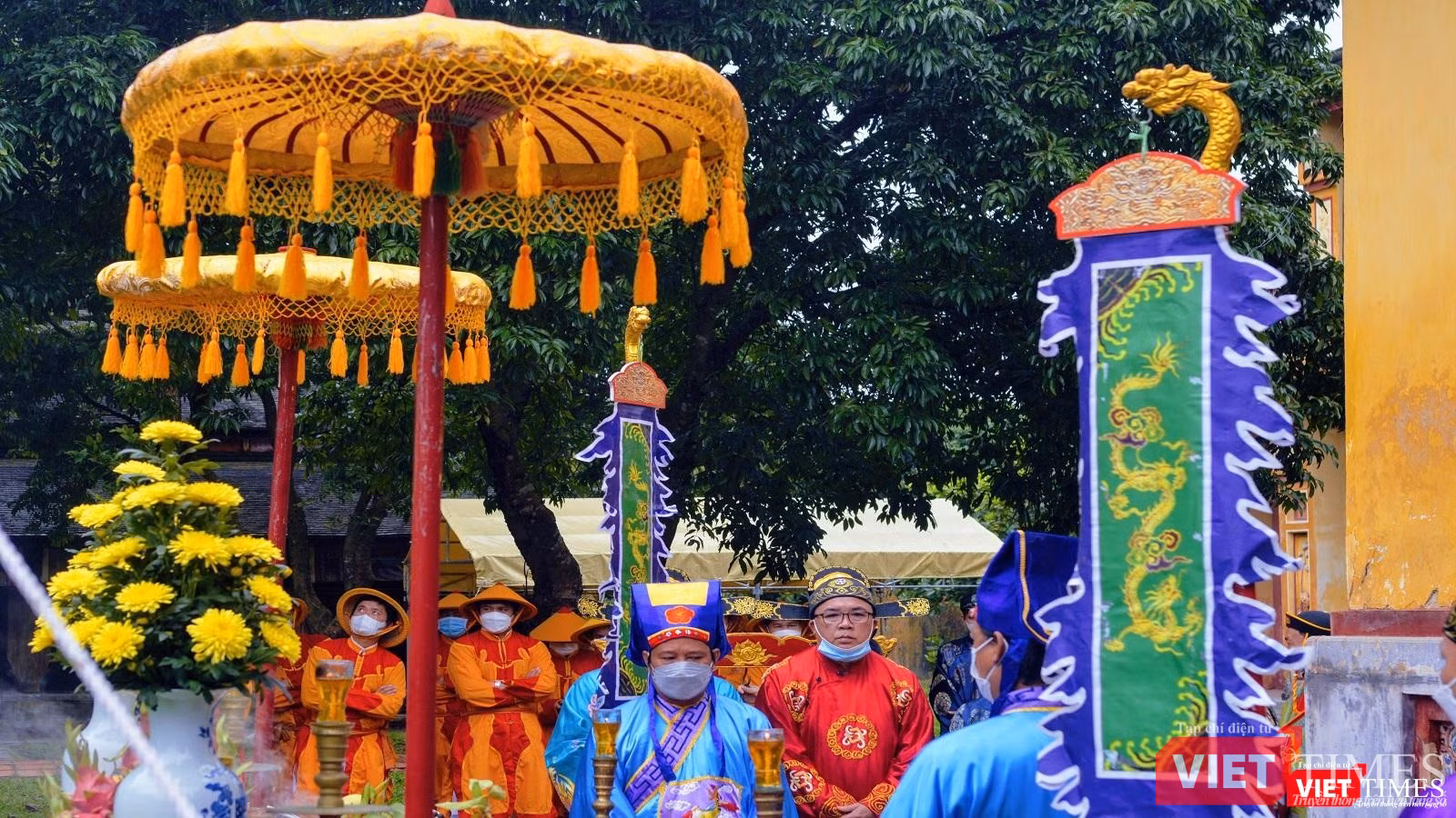 Nghi lễ chuẩn bị hạ Cây nêu ở Thế Miếu