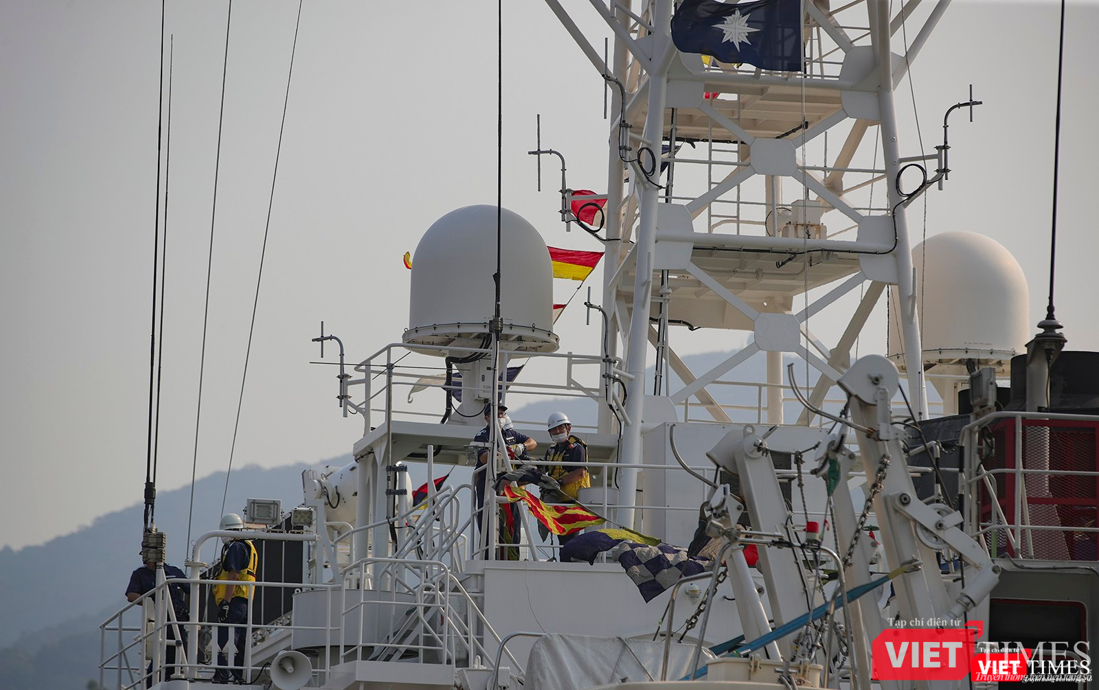 Cận cảnh hệ thống rada trên tàu tuần tra SETTSU