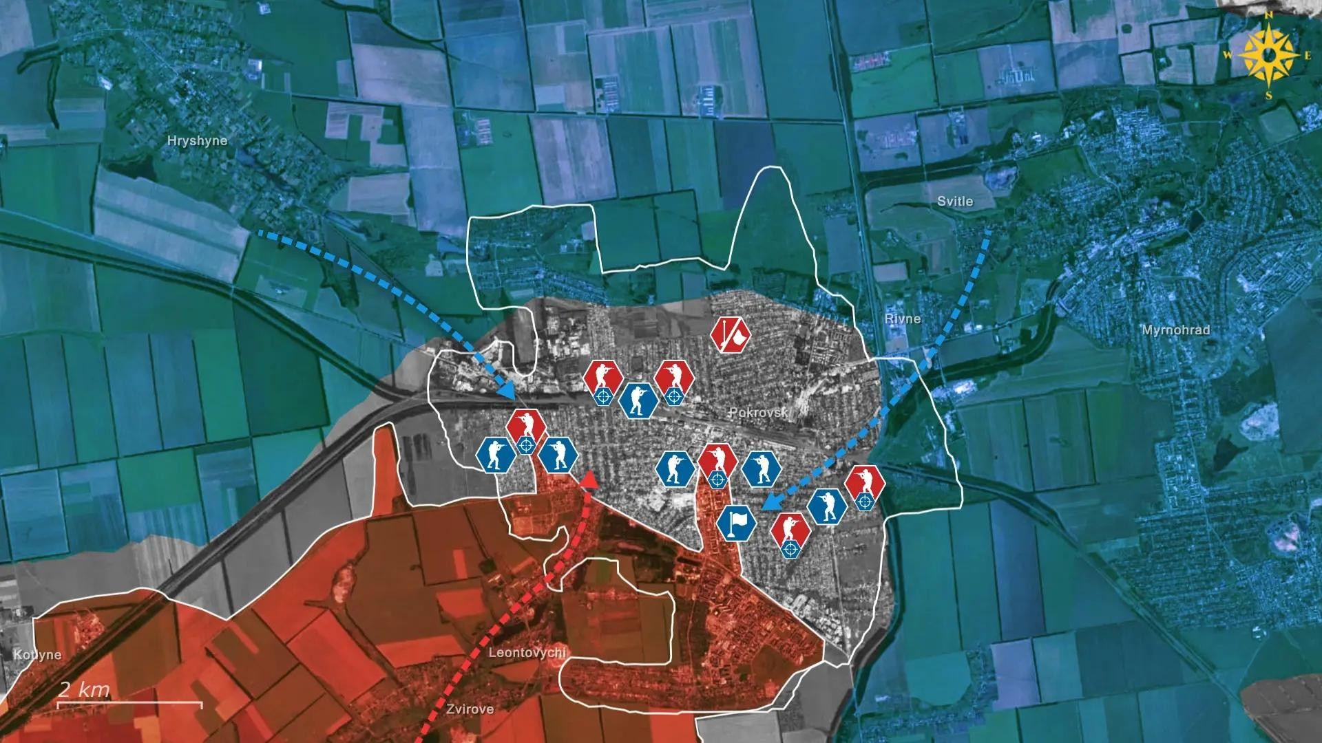 Ukraine tuyên bố phản công nhanh trong đêm, giành lại trung tâm Pokrovsk từ tay Nga.jpg