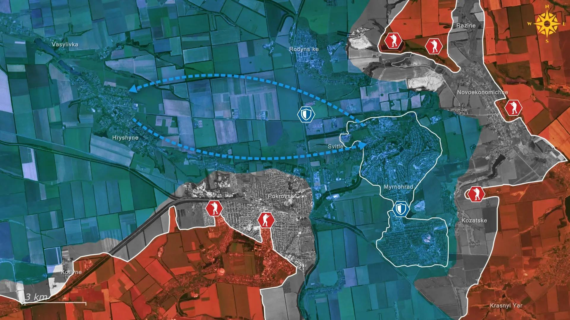 Ukraine tuyên bố phản công nhanh trong đêm, giành lại trung tâm Pokrovsk từ tay Nga 14.jpg