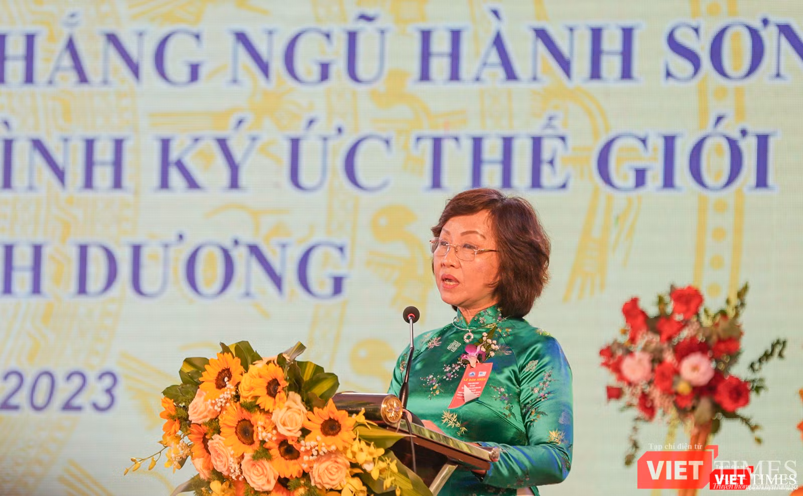 Bà Ngô Thị Kim Yến - Phó Chủ tịch UBND TP Đà Nẵng phát biểu tại sự kiện