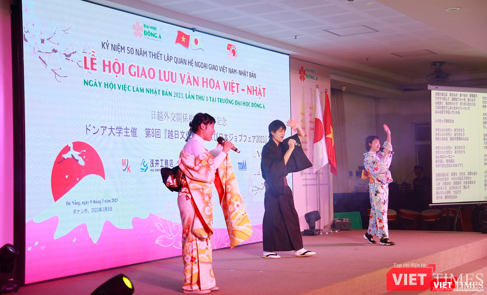 Tiết mục biểu diễn nghệ thuật mang đậm nét văn hoá Nhật Bản