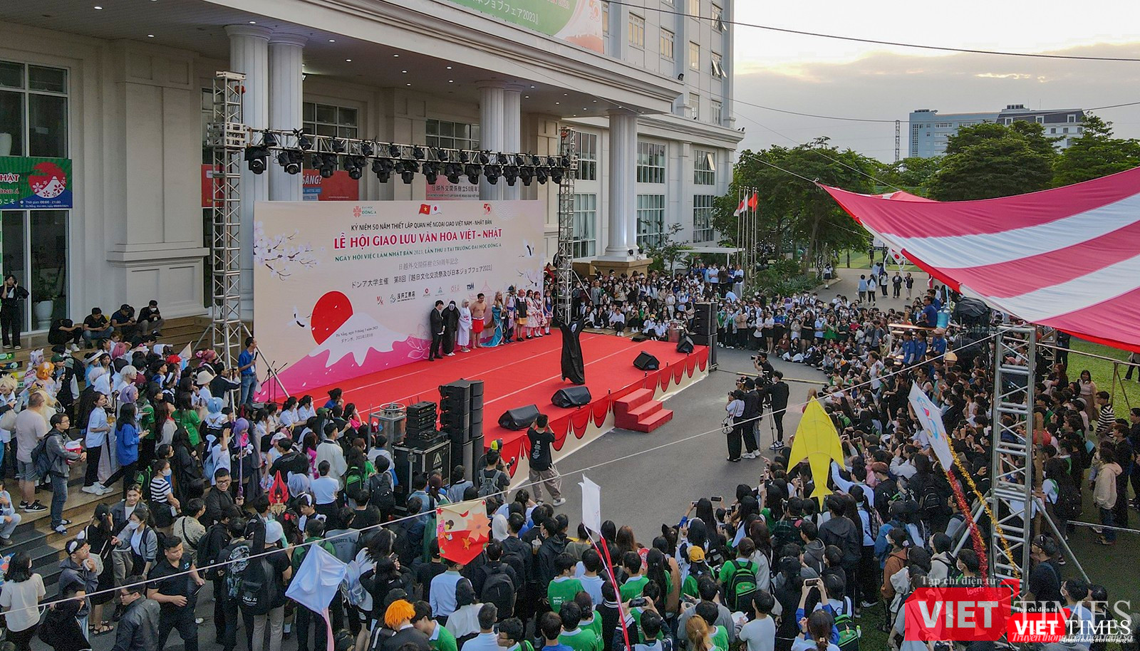 Quang cảnh lễ hội giao lưu văn hoá Việt – Nhật tại ĐH Đông Á năm 2023