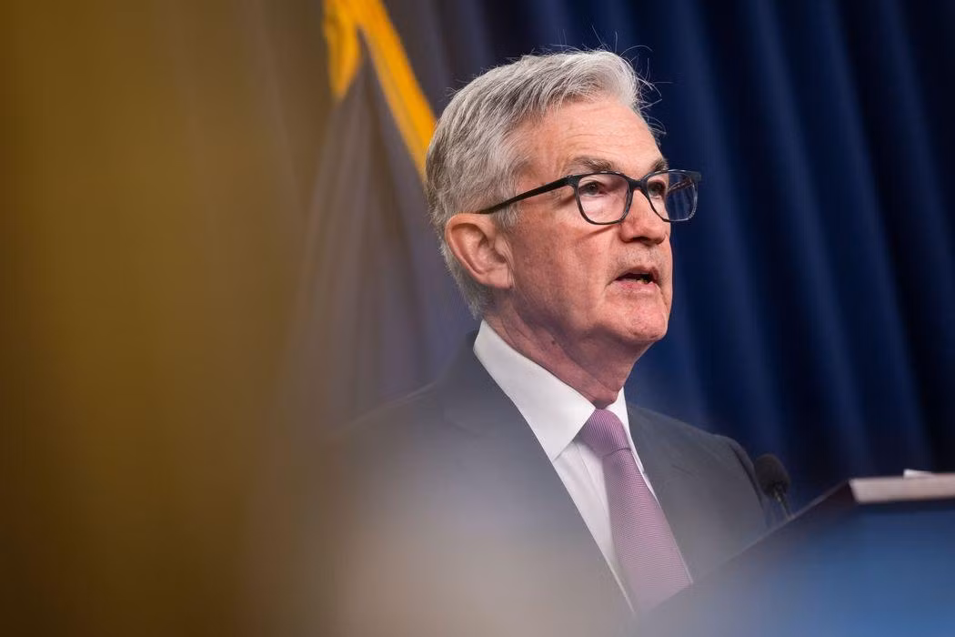 Chủ tịch Fed đương nhiệm Jerome Powell trong cuộc họp báo ngày 27/7 tại Washington (Ảnh: Shutterstock)