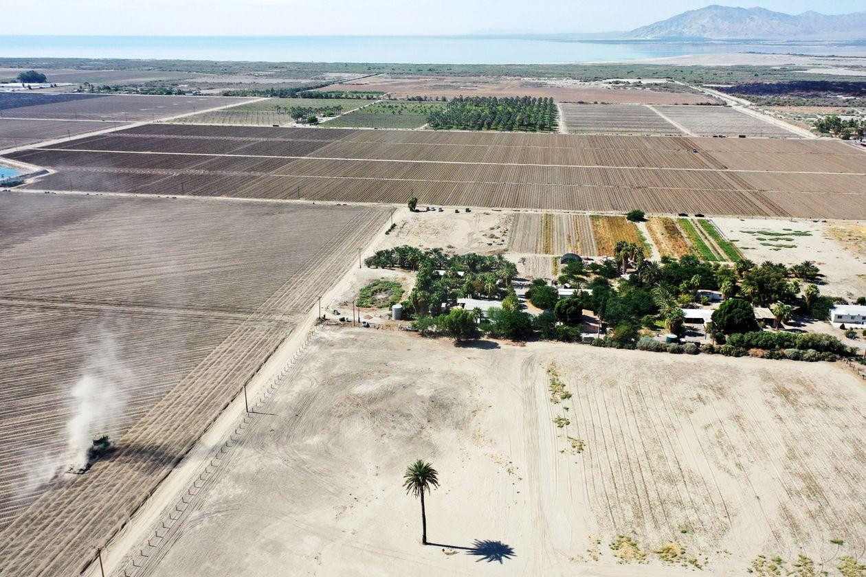 Một khu vực bị hạn hán nặng ở Mecca, California (Ảnh: Getty)