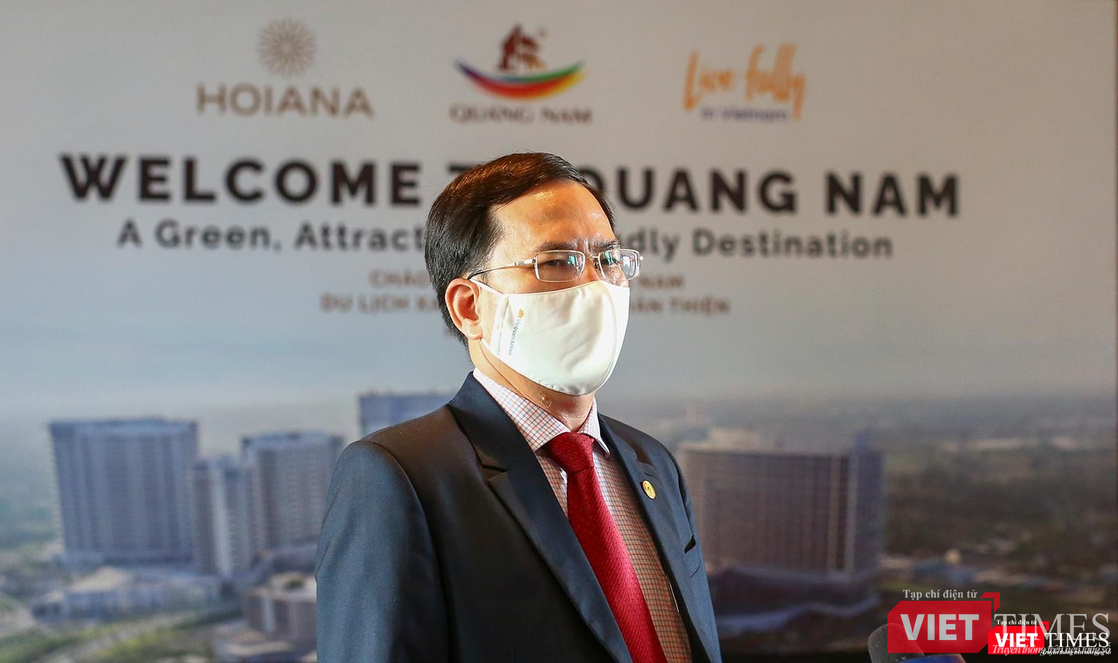 Ông Nguyễn Thanh Hồng - Giám đốc Sở Văn hóa - Thể thao và Du lịch (VH-TT&amp;DL) tỉnh Quảng Nam trả lời phỏng vấn báo giới