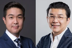 Ông Adrian Hia - Giám đốc Điều hành (phải) và ông Ernest Chai - Giám đốc kênh phân phối của Kaspersky APAC.