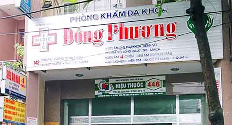 Phòng khám đa khoa quốc tế Đông Phương (địa chỉ 142 Triệu Nữ Vương, phường Hải Châu, Đà Nẵng).