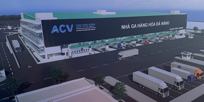Phối cảnh Nhà ga hàng hóa mới công suất 100.000 tấn/năm tại Cảng hàng không quốc tế Đà Nẵng.