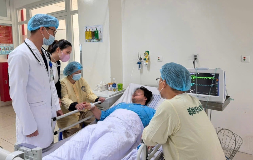 Bệnh nhân Kim J.H. hồi phục sau ca điều trị tích cực.