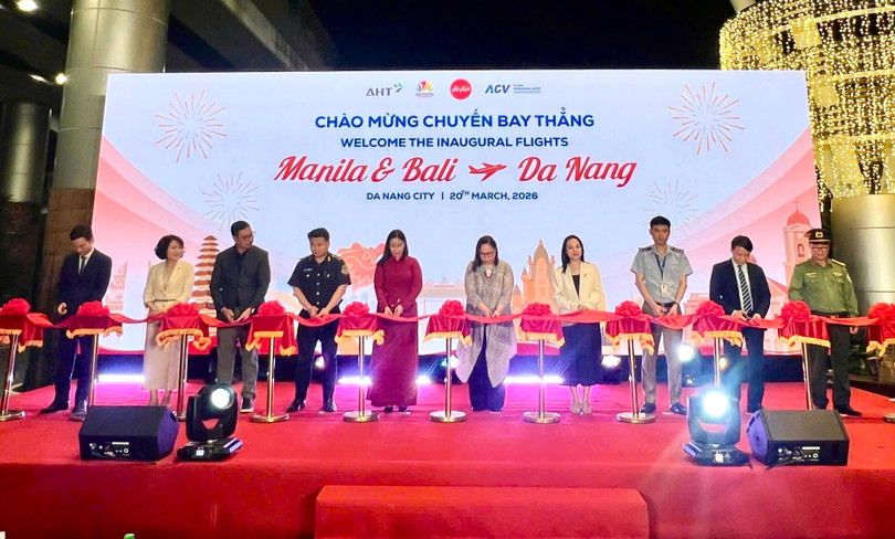 Lãnh đạo TP Đà Nẵng cắt băng khai trương đường bay thẳng Đà Nẵng - Manila và Bali