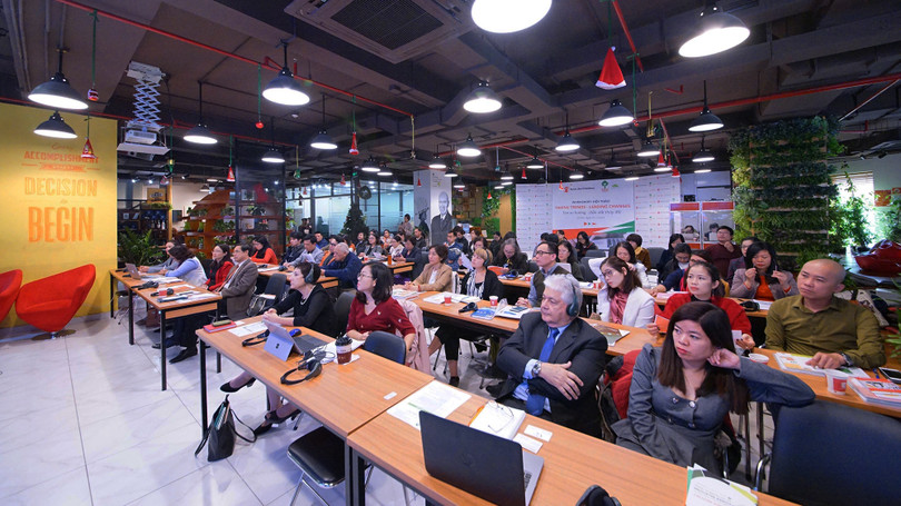 Các đại biểu tham dự một hội thảo về xu hướng phát triển doanh nghiệp do MSD và SCI phối hợp tổ chức