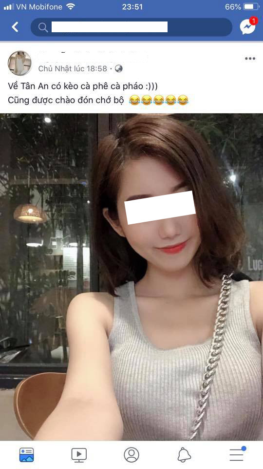 Hình ảnh cô gái lừa đảo được anh Khang Nguyễn chia sẻ trên mạng