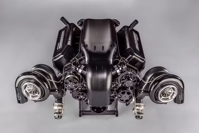 Chiếc Dodge Charger Maximus được trang bị khối động cơ Hemi V8 Twin-turbo 9.4 lít sản sinh công suất hơn 2.250 mã lực