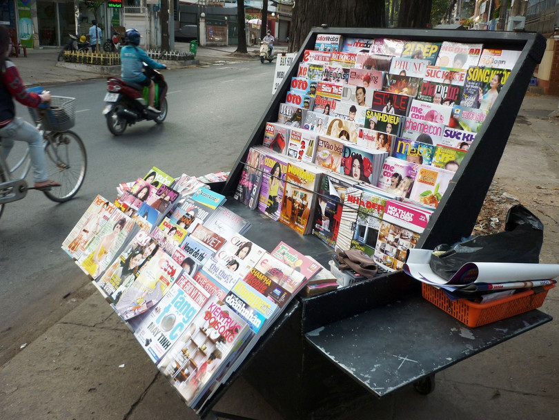 Những sạp báo như thế này đang ngày càng vắng bóng trên địa bàn nhiều tỉnh, thành.
