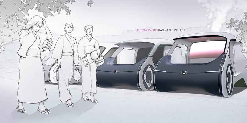 Chiếc xe này có thể lắp đặt với số lượng lớn ở những nơi công cộng để phục vụ người dân. Ảnh: Carcoops