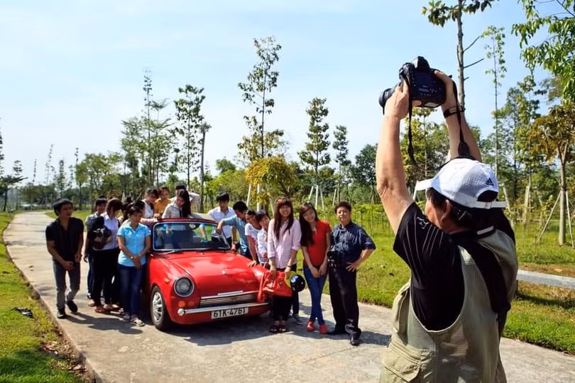 Chiếc xe được rất nhiều người ở tỉnh Bình Dương biết đến từ nhiều năm nay. Ảnh: Đ.A