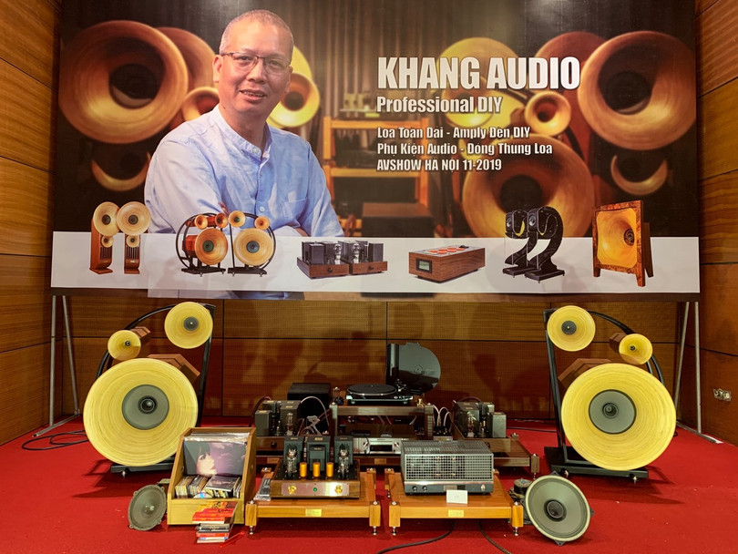 Hệ thống audio loa TrioK và amply 300b Mono block Khang audio DIY