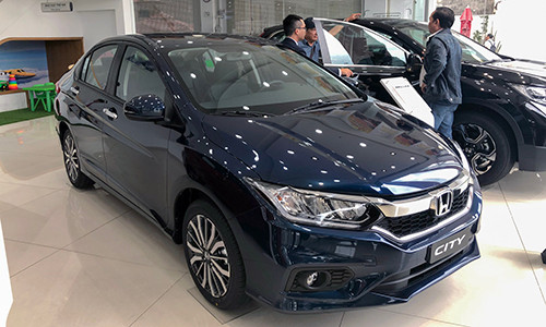 Honda City tại một đại lý ôtô ở TP HCM