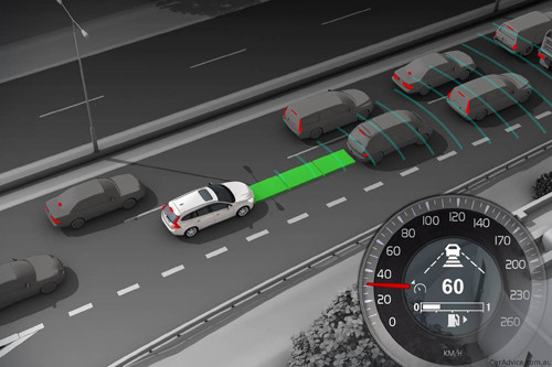 Adaptive Cruise Control giúp xe duy trì khoảng cách với xe trước Adaptive Cruise Control giúp xe duy trì khoảng cách với xe trước
