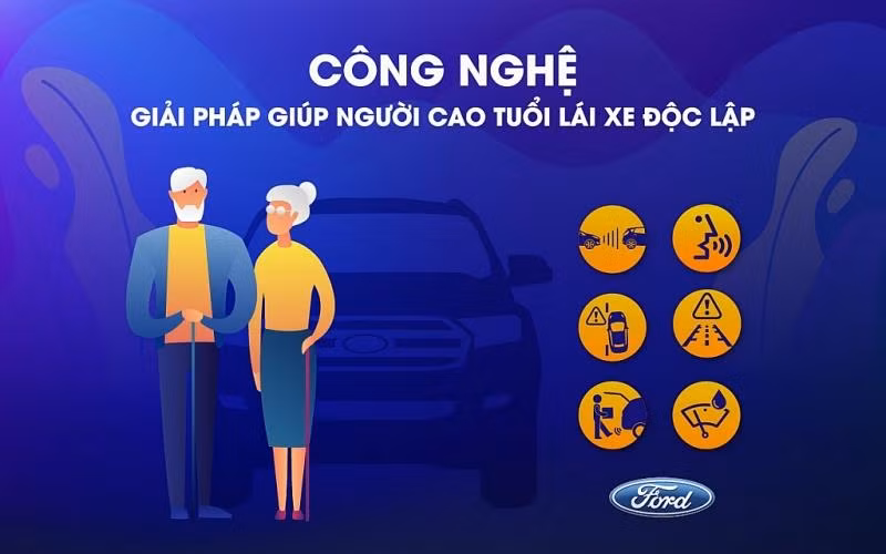Người cao tuổi hoàn toàn có thể yên tâm lái xe nhờ sự trợ giúp của công nghệ