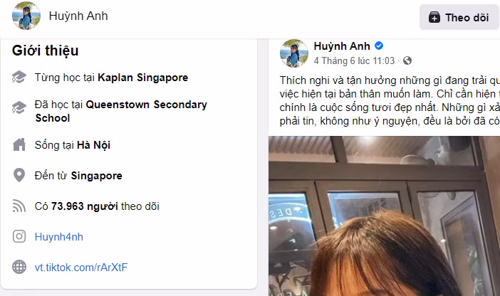 Facebook của Huỳnh Anh đã bỏ trạng thái đang hẹn hò với Quang Hải Facebook của Huỳnh Anh đã bỏ trạng thái đang hẹn hò với Quang Hải