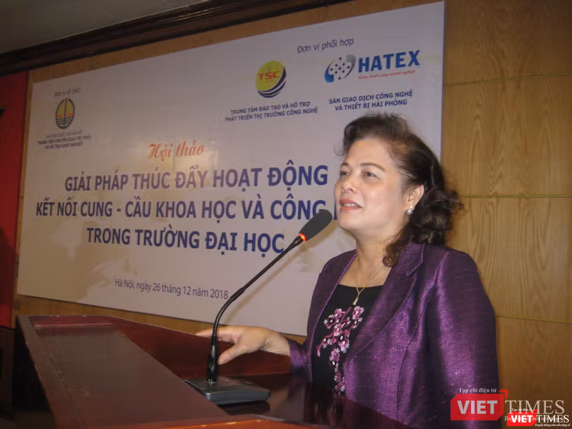 Bà Lê Thị Khánh Vân - Phó Chủ tịch Hội Nữ Trí thức Việt Nam.