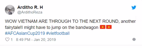 Ôi, Việt Nam đã lọt vào vòng tiếp theo, viết tiếp câu chuyện cổ tích, chuẩn bị cho cuộc diễu hành thôi