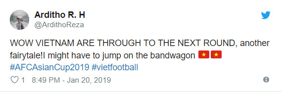 Ôi, Việt Nam đã lọt vào vòng tiếp theo, viết tiếp câu chuyện cổ tích, chuẩn bị cho cuộc diễu hành thôi Ôi, Việt Nam đã lọt vào vòng tiếp theo, viết tiếp câu chuyện cổ tích, chuẩn bị cho cuộc diễu hành thôi