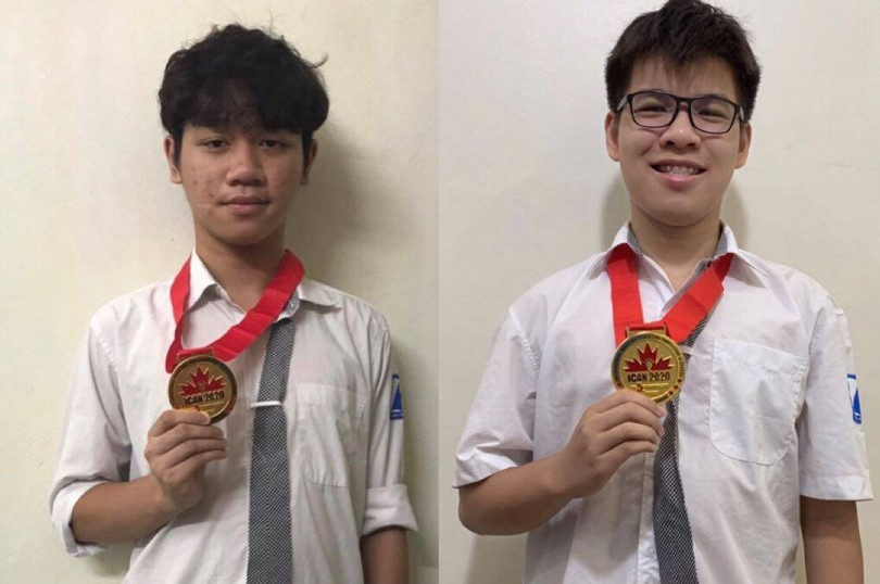 Giấy chứng nhận và huy chương vàng iCAN 2020 mà Bảo và Khánh đã nhận được Giấy chứng nhận và huy chương vàng iCAN 2020 mà Bảo và Khánh đã nhận được
