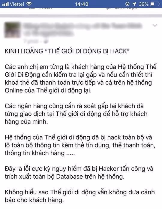 Sự việc này đang được lan truyền trên mạng xã hội