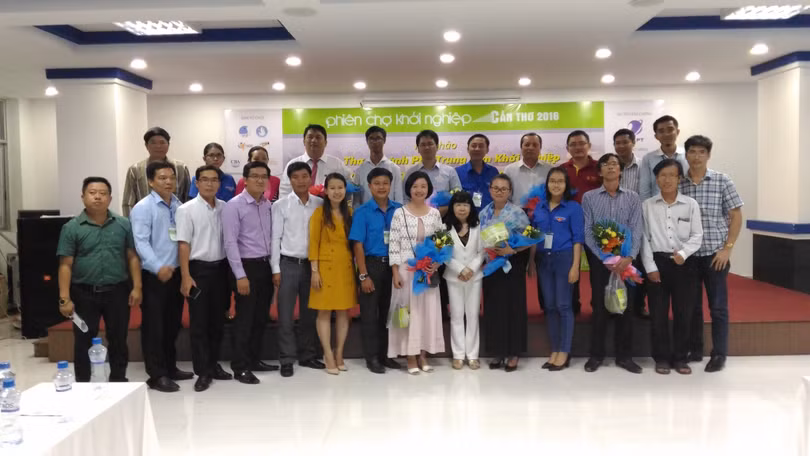 Tham dự Phiên chợ Khởi nghiệp chia sẻ với các start-up ở Cần Thơ (ảnh: Hòa Bình)