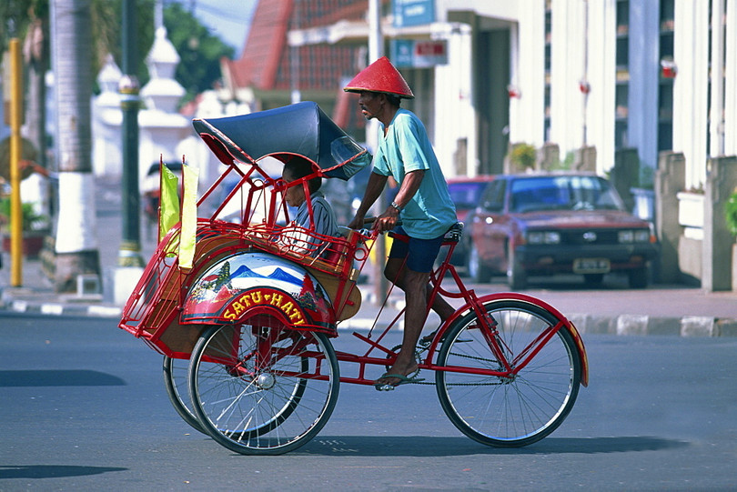 Becak tại Indonesia