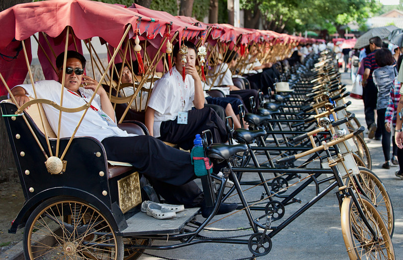 Xích lô phục vụ du lịch tại Bắc Kinh, Trung Quốc