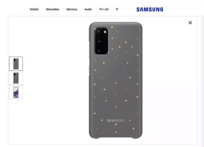 ốp lưng chứa đèn LED của Galaxy S20 ốp lưng chứa đèn LED của Galaxy S20