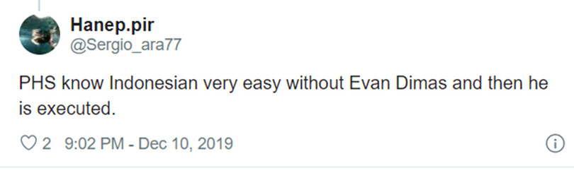 Park Hang-seo biết sẽ dễ đá với Indonesia nếu Evan Dimas không có trên sân vì thế họ đã thực hiện điều này